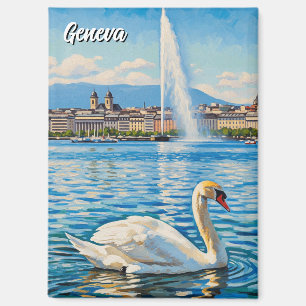 Imán Cisne en Ginebra Suiza Viajes 