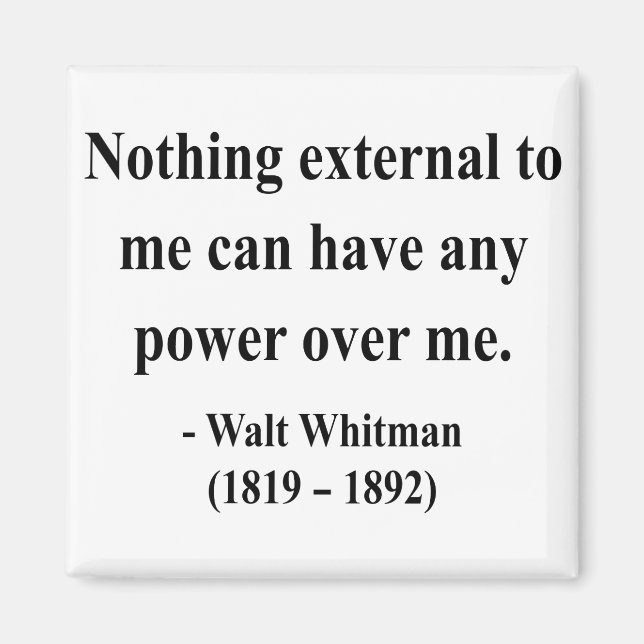 Imán Cita 10a de Whitman (Frente)