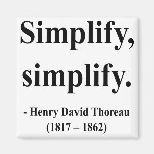 Imán Cita 1a de Thoreau