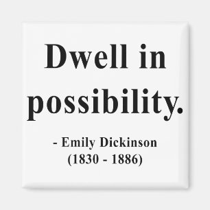 Imán Cita 2a de Emily Dickinson