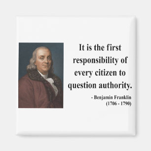 Imán Cita 3b de Ben Franklin