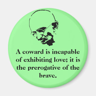 Imán Cita adaptable de Mohandas Gandhi
