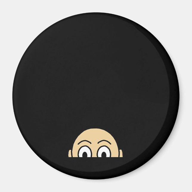 Imán Cita básica gráfica de Peekaboo (Frente)