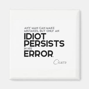 Imán CITA: Cicerón: Cometer errores