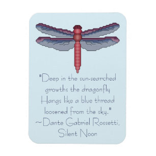 Imán Cita Dante Gabriel Rossetti Dragonfly