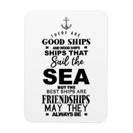 Imán Cita de amistad buenos barcos mejor aniversario