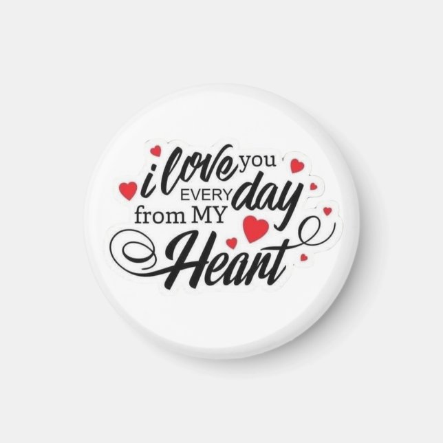 Imán Cita de Amor Romántico (Frente)