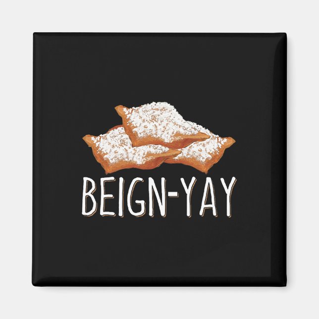Imán Cita De Beign-yay Para Un Byker De Beignet (Frente)