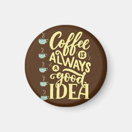Imán cita de café