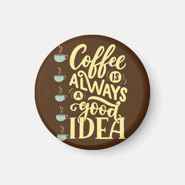 Imán cita de café (Frente)
