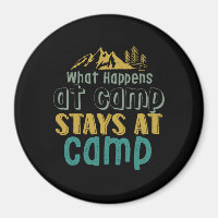 Cita De Camping Vintage Sobre Lo Que Pasa En El Ca