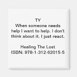 Imán Cita de caracteres de "curar lo perdido"