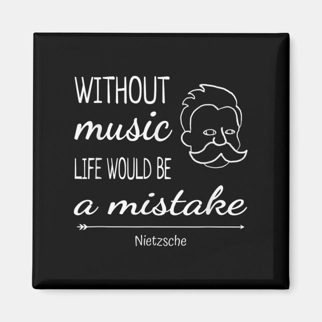Imán Cita de citas de Friedrich Nietzsche (Frente)
