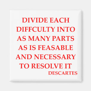 Imán Cita de DESCARTES