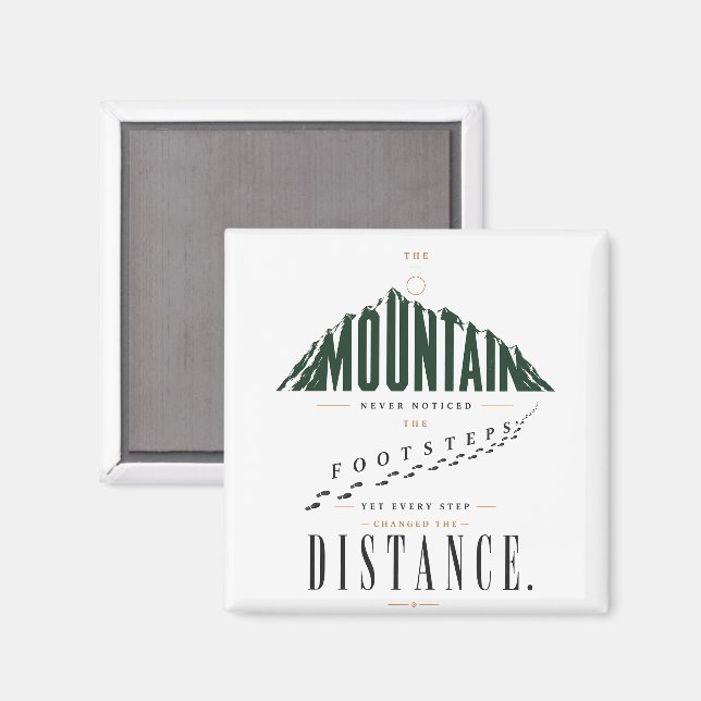 Imán Cita de distancia de pasos de montaña (Anverso/Reverso)