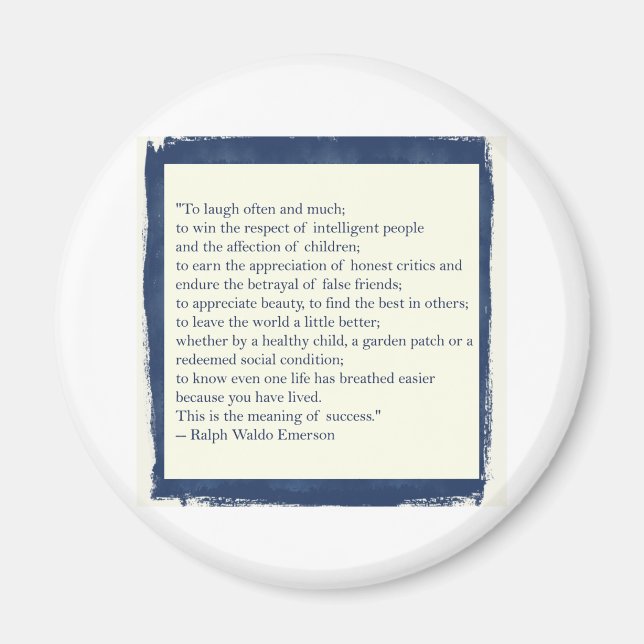 Imán Cita de Emerson (Frente)