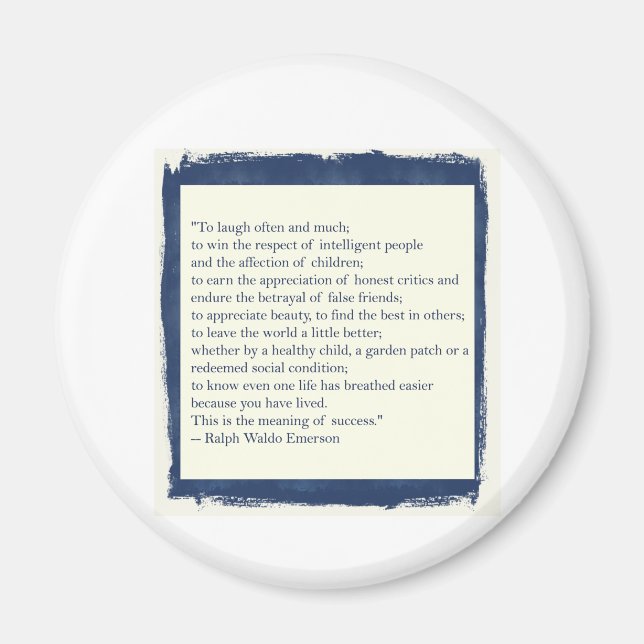 Imán Cita de Emerson (Frente)