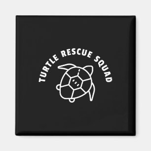 Imán Cita de escuadrón de rescate de tortugas - Gráfico