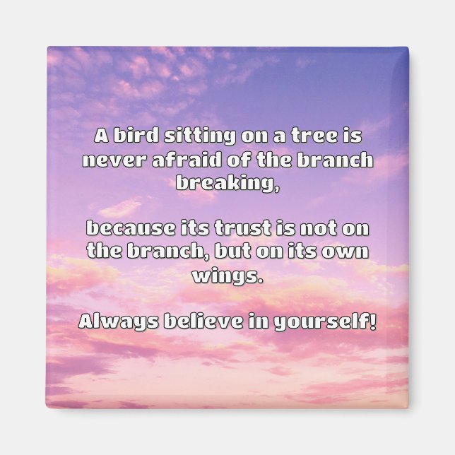 Imán Cita de estímulo positivo de Empath Belig (Frente)