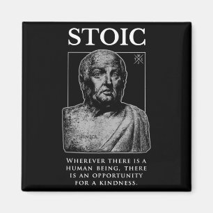 Imán Cita de estoicismo de Seneca "Oportunidad para una