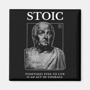 Imán Cita de estoicismo sobre "acto de valor" de Seneca