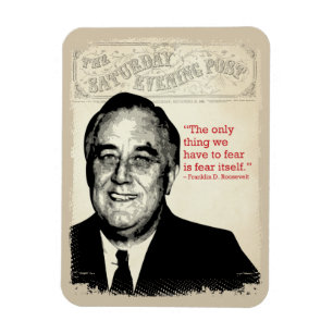 Imán Cita de Franklin D. Roosevelt