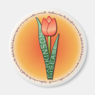 Imán Cita de fuerza de Tulip Round de Parkinsons
