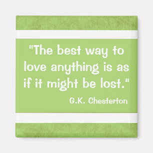 Imán Cita de G.K Chesterton