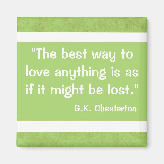 Imán Cita de G.K Chesterton (Frente)