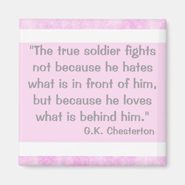 Imán Cita de G.K Chesterton (Frente)