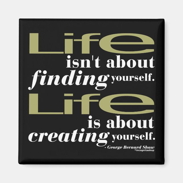 Imán Cita de George Bernard Shaw (Frente)