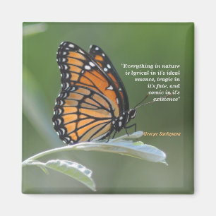 Imán Cita De George Santayana Sobre La Naturaleza