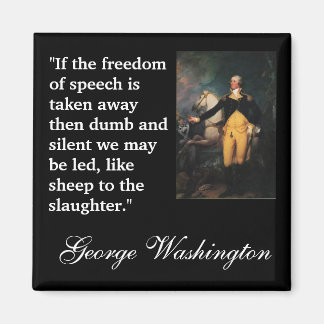 Imán Cita de George Washington "Si la libertad de..."