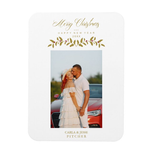 Imán Cita de guión caprichoso Navidades de fotografía f (Vertical)