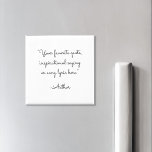 Imán Cita de guión minimalista<br><div class="desc">Crea tu propio imán de presupuesto personalizado. Presenta una tipografía minimalista.</div>