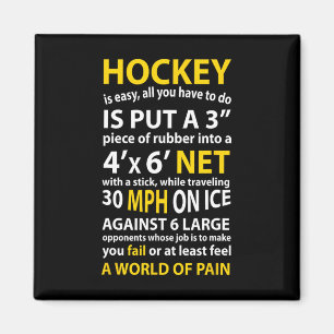 Imán Cita De Hockey El Hockey Es Un Regalo Fácil Para L