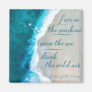 Imán Cita de inspiración para los que aman el mar