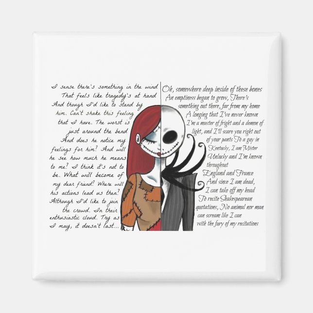 Imán Cita de Jack y Sally (Frente)