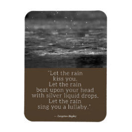 Imán Cita de Langston Hughes Rain