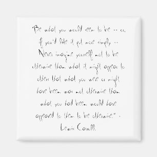 Imán Cita de Lewis Carroll