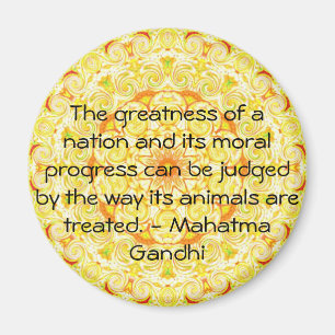 Imán cita de los derechos de los animales - Mahatma