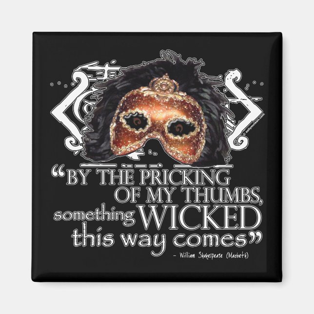 Imán Cita de Macbeth (Frente)