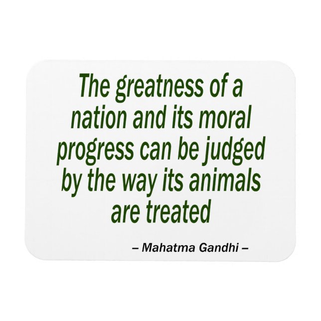 Imán Cita de Mahatma Gandhi (Horizontal)