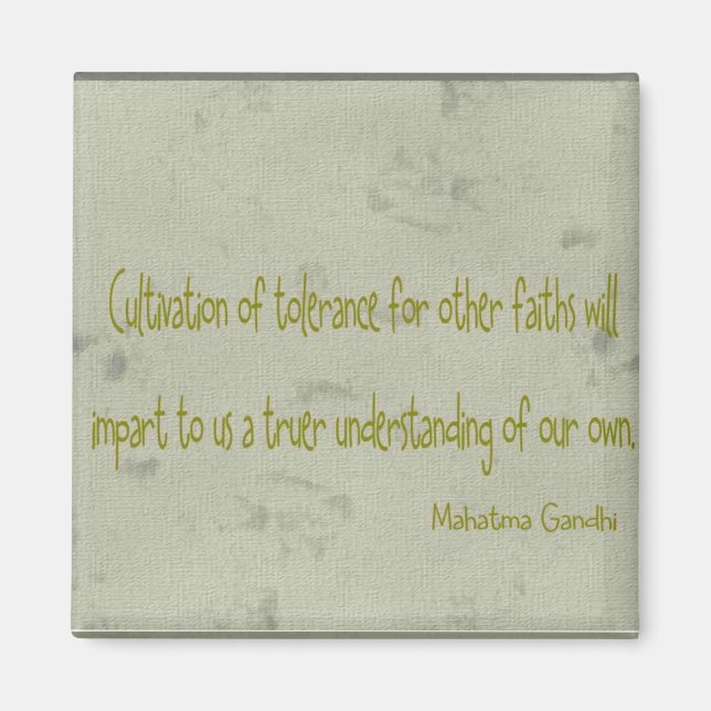 Imán Cita de Mahatma Ghandi (Frente)