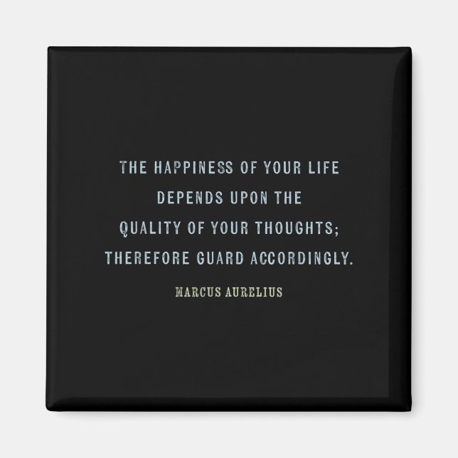 Imán Cita De Marcus Aurelius, Mindset Motivational Quo (Frente)