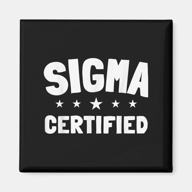 Imán Cita de meme alfa certificada que dice introvert W (Frente)