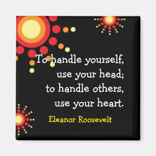 Imán Cita de motivación de Eleanor Roosevelt del ~ de