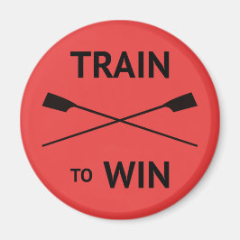 Imán Cita de motivación deportiva de alas rojas