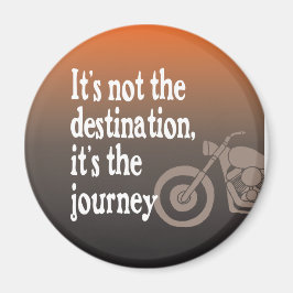 Imán Cita de motocicleta Journey Not Destination