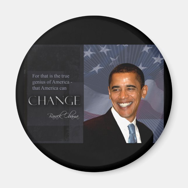 Imán Cita de Obama (Frente)